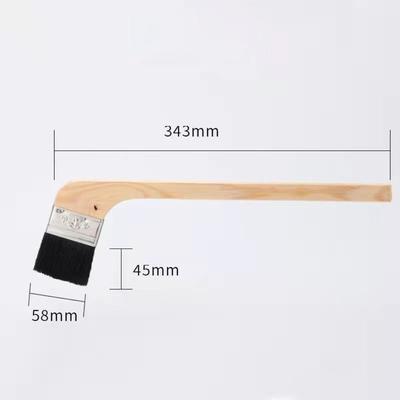 Long Handle Elbow Universal Bristle Brush Cleaning Tool Handle Wooden Brush Wood Handle Brush Wall Painting Cleaning