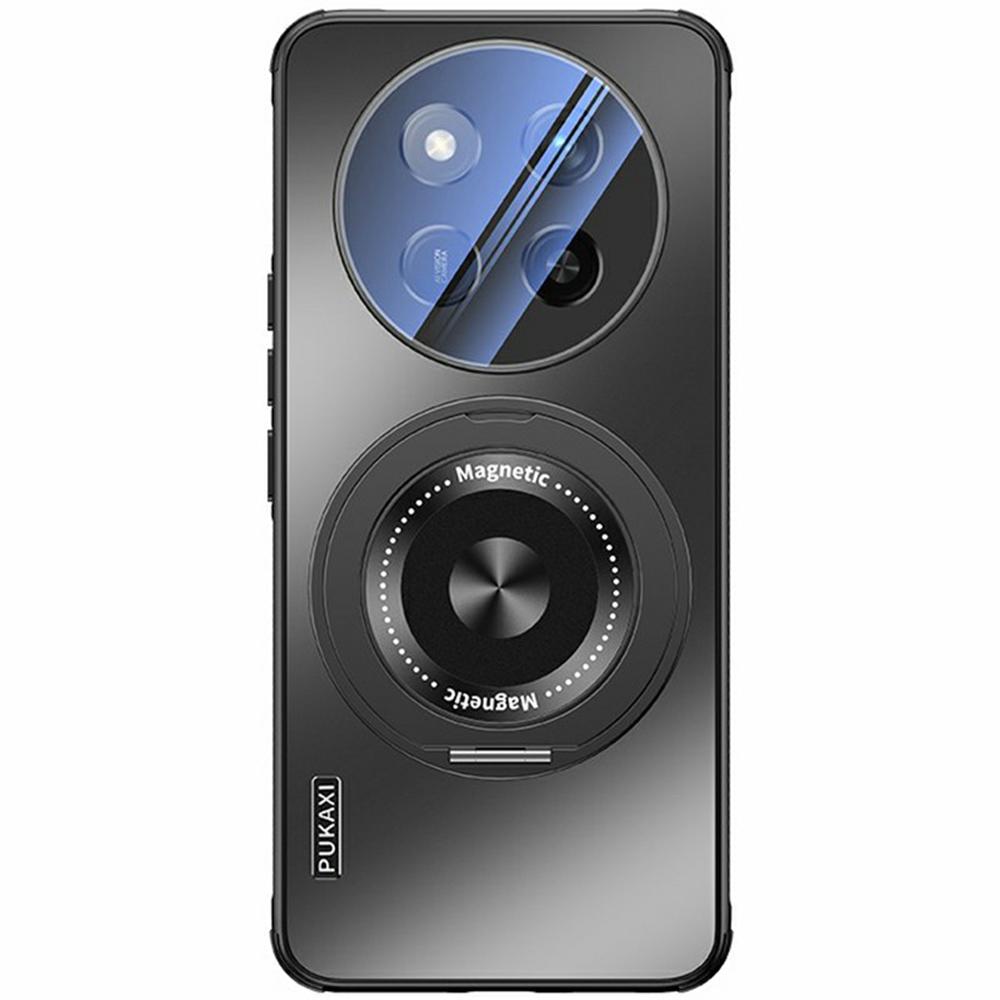 

For Honor X60 Pro 5G Case Compatible with MagSafe Kickstand TPU+PC Heat Dissipation Phone Cover Black