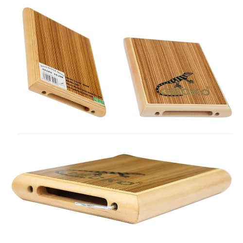 Flat Travel Cajon Drum with Bag, Lightweight and Compact, Built-in Guitar Strings, Crafted Zebrawood & Birch Body