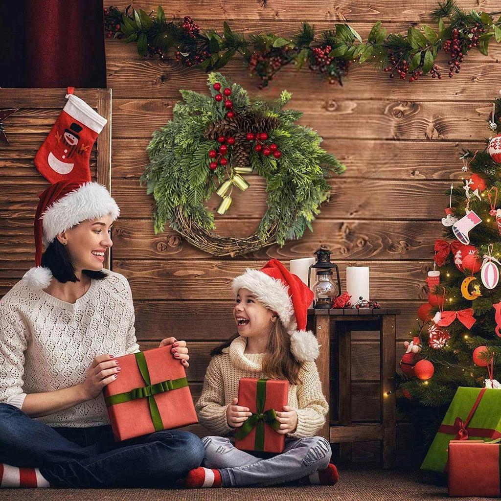 Wieniec bożonarodzeniowy Wieniec Boho Wieniec bożonarodzeniowy Dekoracja domu Dekoracja ścienna drzwi