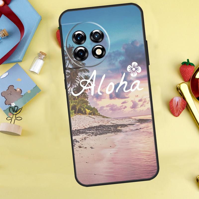 Aloha Beach Life Hawaii Cover For OnePlus 13R 13 12 12R 11 10 Pro 8T 10T OnePlus Nord 4 CE 2 3 Lite N30 N10 N20 Case