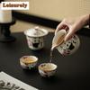 200ml Ceainic Antic din Porțelan de Cuptor Ru cu Panda Drăguț, Separator de Ceai Cha Hai, Cupă de Justiție de Uz Casnic, Pentru Accesorii de Ceai, Cafea
