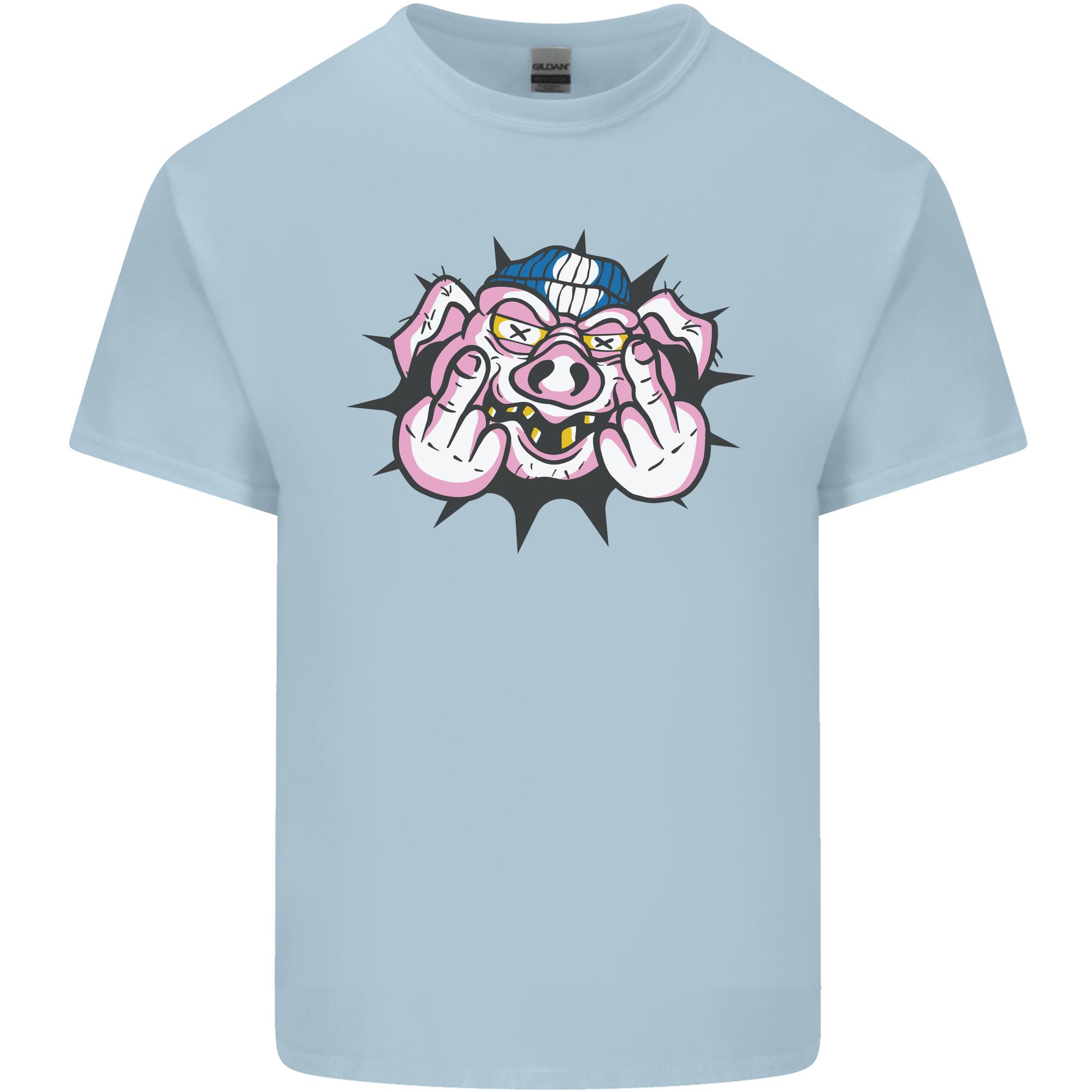 Offensive Pig Finger Flip Unisexs Light Cotton TShirt S