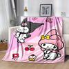 1pc. Cute Sanrio Kuromi & My Melody Print Blanket - Perfect for Home, Office, Outdoor Use, Gift Idea, Suitable for All Seasonsz041779