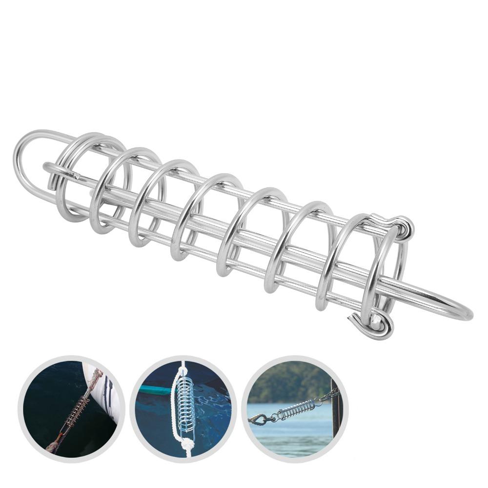 Sprężyna cumownicza 270mm Stal nierdzewna 304 Tłumik Sprężyny amortyzujące Sprężyna do cumowania łodzi Cumowanie łodzi