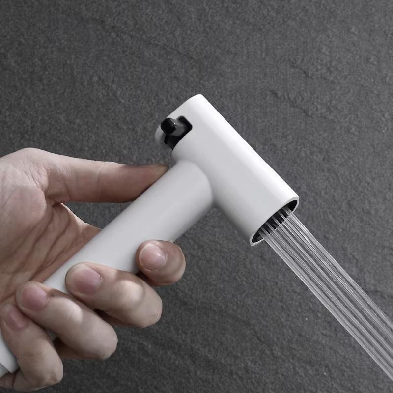 Portable Abs Plastic Bidet Sprayer Set for Bathroom Kitchen Outdoor and Hotel Use-Multi-Purpose Faucet Cleaner