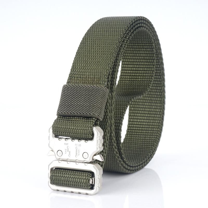 Cobra Tactical Belt New Wide Men's Canvas Belt Tactical Outdoor Sports Nylon Belt