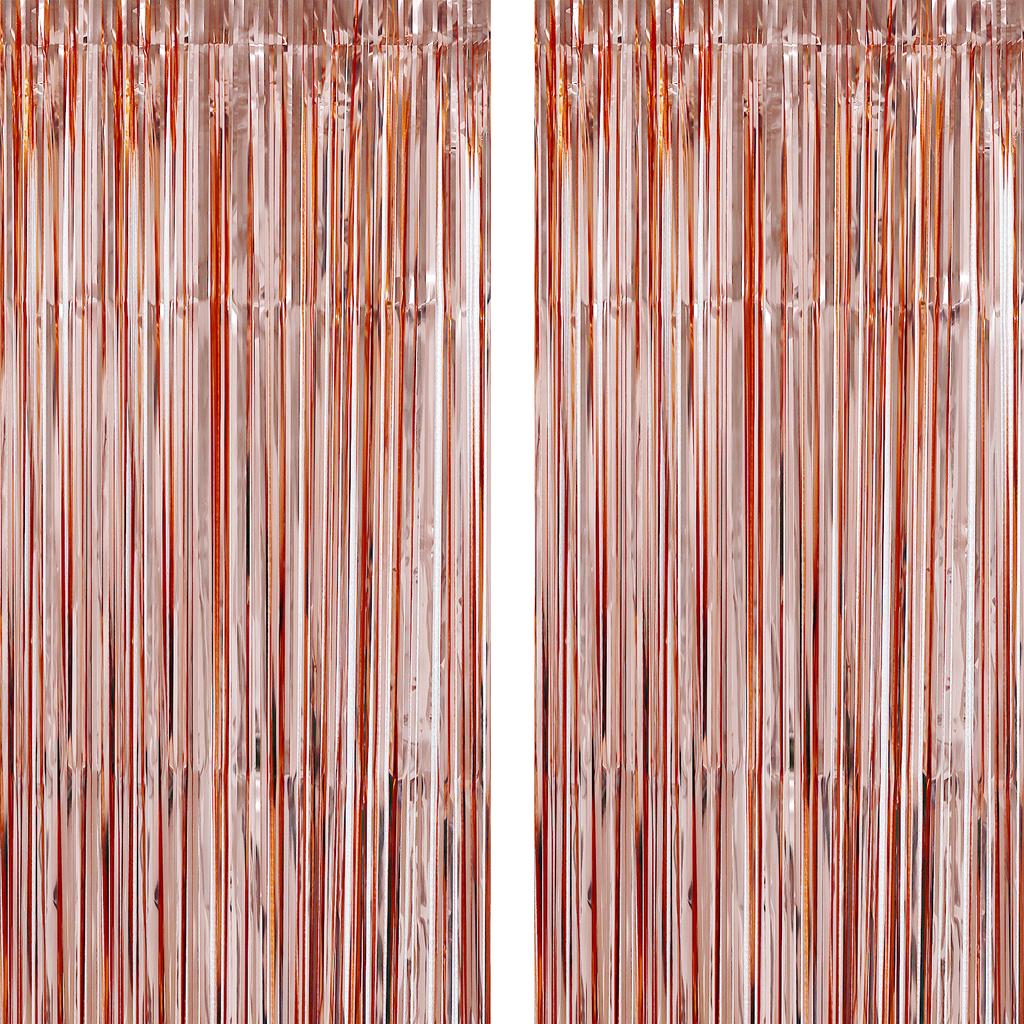 Shimmer Metallic Streamers Curtain For Birthday Party Or Event Decor Tinsel Foil Fringe Curtains