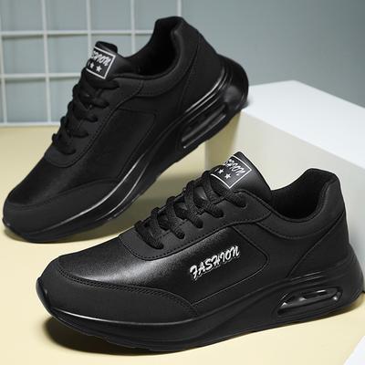 Frühling und Herbst Damenschuhe PU Luftkissenboden Große Luftkissen Damen Sportschuhe