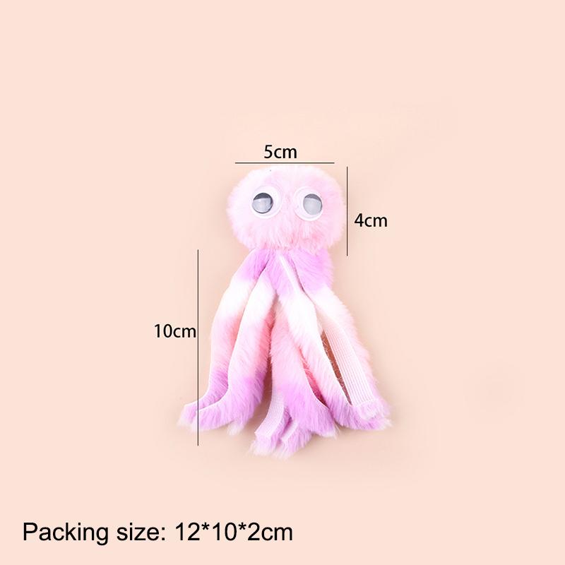 

Игрушки для кошек Милая плюшевая игрушка в виде мультяшного осьминога Зубы, устойчивые к укусам Интерактивные игрушки для кошек Палочки для дразнения Меняющиеся головы Товары для животных