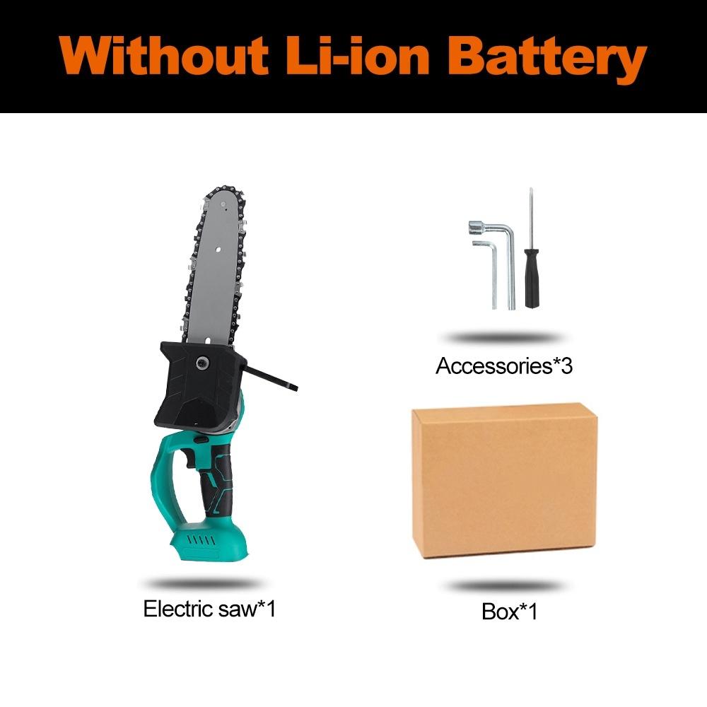 

288VF 8 дюймов Аккумуляторная Бесщеточная Электрическая Пила Цепная Пила Резак для Дерева Садовый Деревообрабатывающий Электроинструмент Для Аккумулятора 18В Only machine