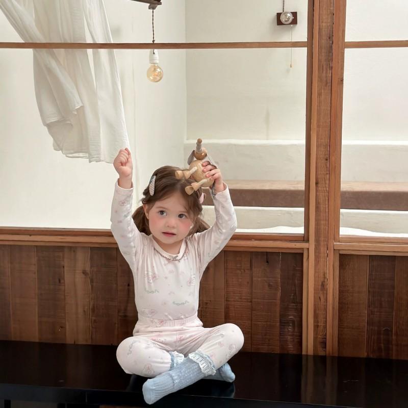 Kids Cotton Lycra Pajamas Set A Skin-friendly Long Sleeve Winter Homewear Boys Girls