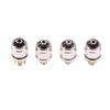 M4 M5 M6 M8 Screw Thread Nickel Plated Brass Syringe Metal Luer Lock Adapter