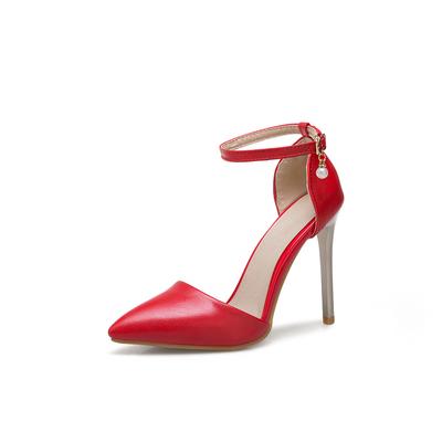 Sandales Mode Femme Bout Pointu Talons Aiguilles Hauts Chaussures Habillées Dame Petites Grandes Grandes Tailles 31 50
