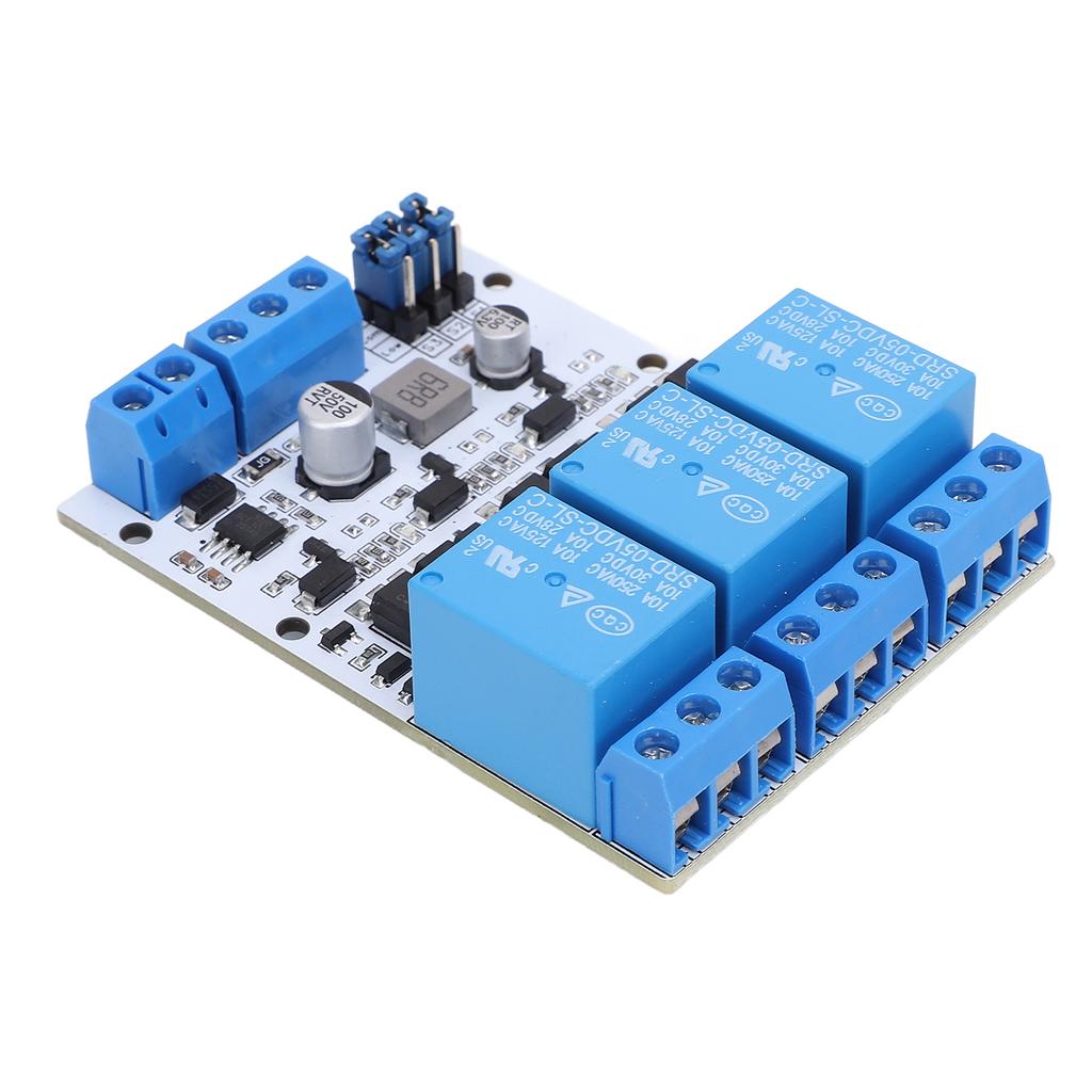 GPIO Relay Module 3 Channel Over Current Guard Adjustable Relay Module with Optocoupler Isolation