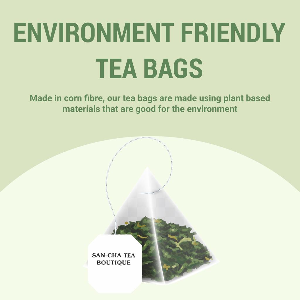 Sancha Tea Boutique, Spearmint Herbal Tea, 25 Pyramid Tea Bags,Pure Spearmint Tea With Cloves & Lemongrass, Tea For Pcos & Pcod, Naturally C