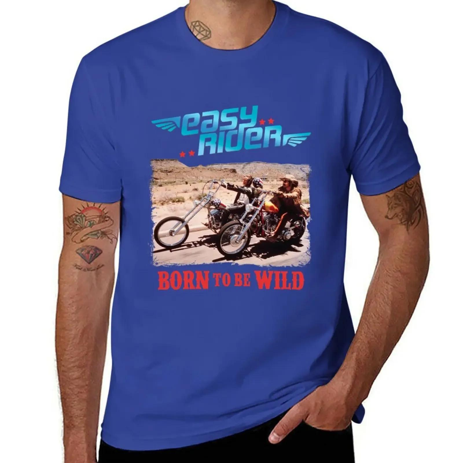 

Футболка Easy Rider Born to be Wild літній одяг одяг в стилі аніме графіка чоловічі футболки повсякденний стильний XL