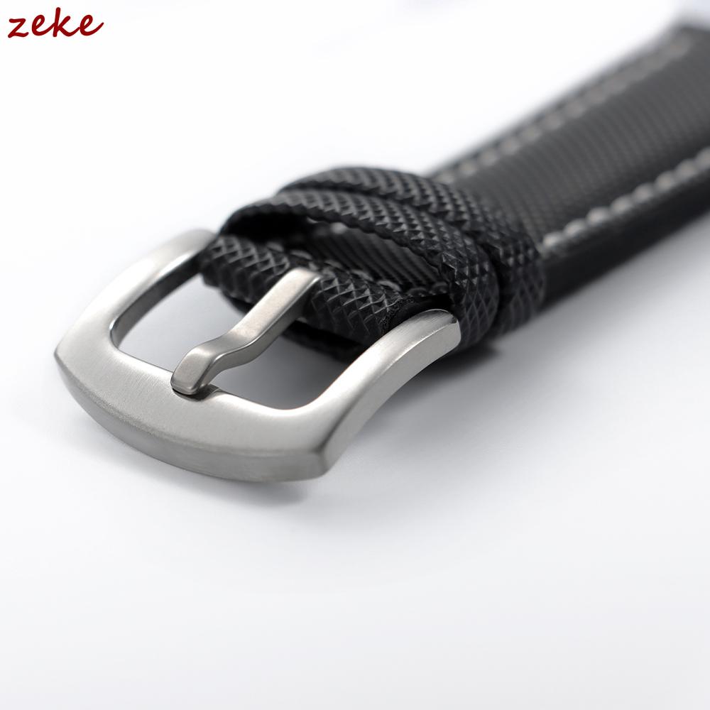 20mm 22mm 24mm Premium Silicone Watch Band Silver Buckle Waterproof Soft Rubber Strap Stitching Belt Replacement Universal Watch