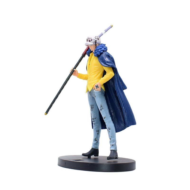 Anime One Piece Wano Country Trafalgar Law with Sword Battle Ver. GK PVC Action Figure Statue Model Kids Toys Doll Gifts 17cm