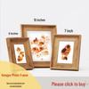 Narrow Edge L-Shaped Wood Grain Foam Frame for DIY Wall Art