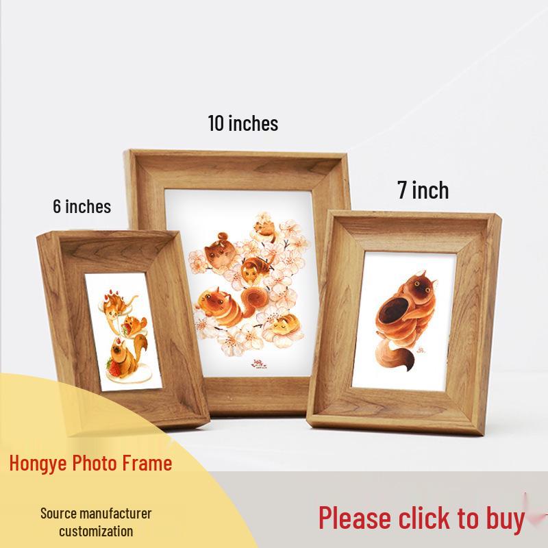 Narrow Edge L-Shaped Wood Grain Foam Frame for DIY Wall Art