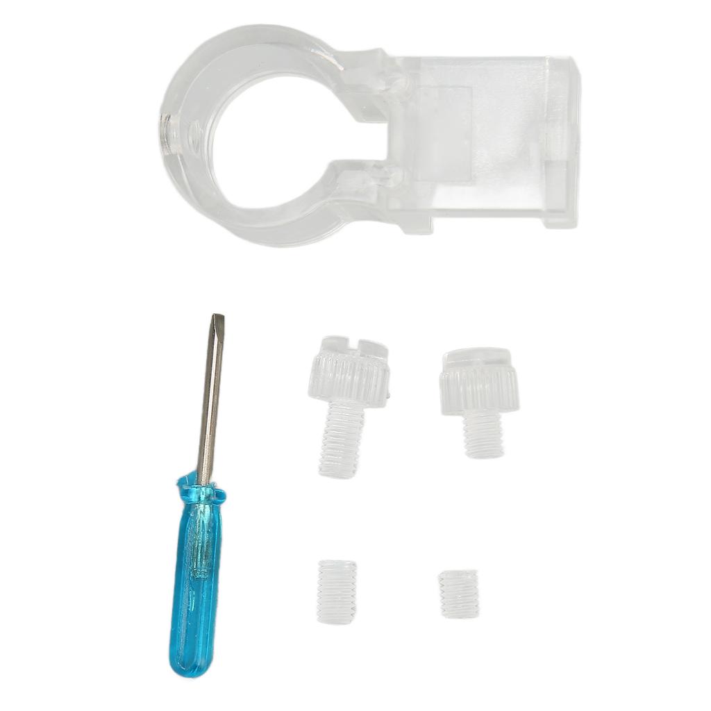 Aquarium Hose Clamp Transparent Split Type Plastic Water Pipe Fixing Clip for Fish  
