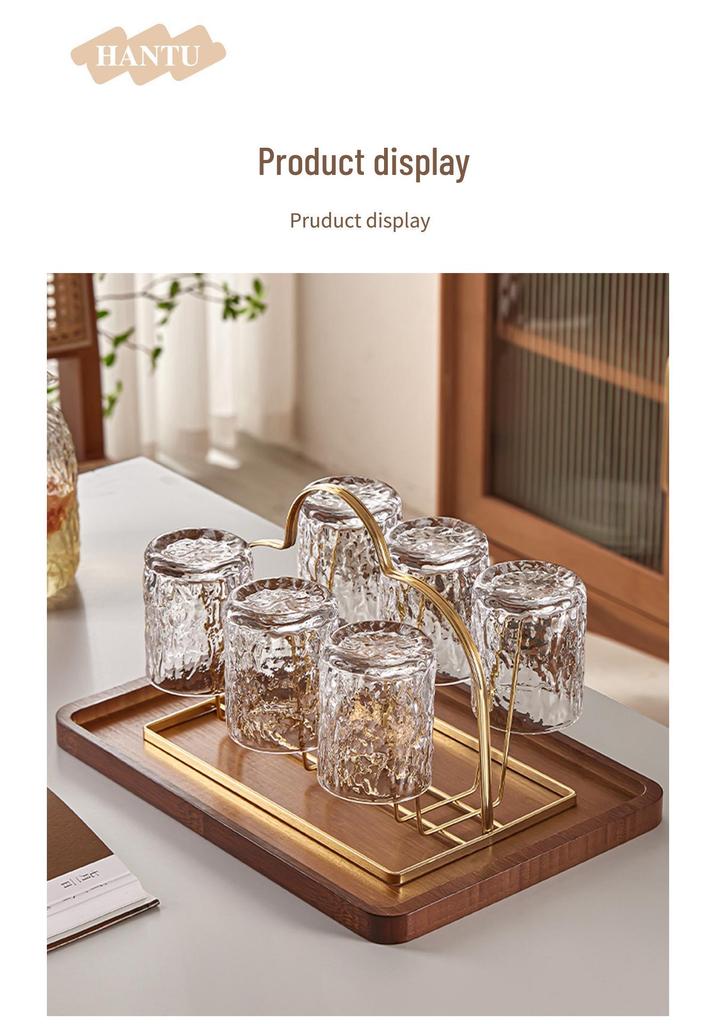 Premium High-Temperature Resistant Glass Tea and Water Cup Set for Guest Reception