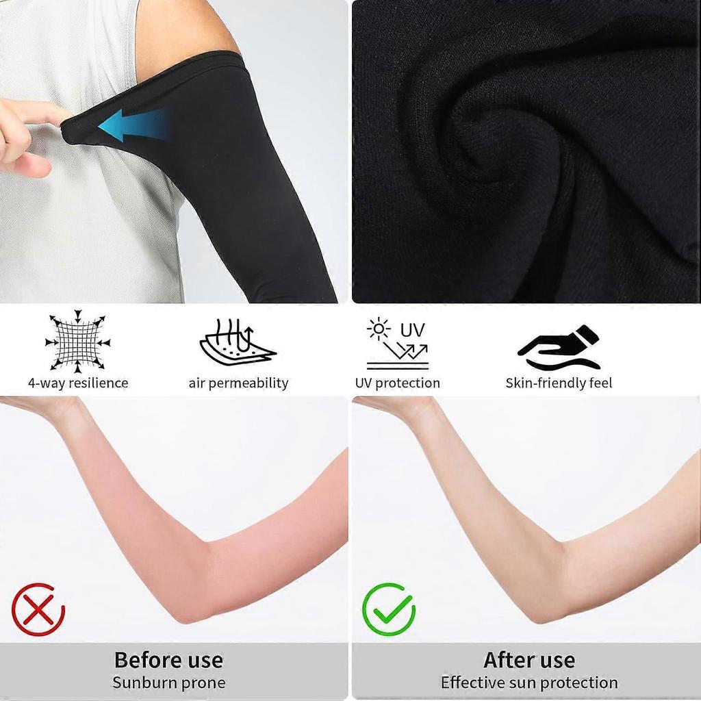 2025 Latest Model  Cooling Compression Arm Sleeves for SportsTattoo Cover Up, UV Protecti