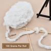 WANDIC Faux Fur Polyester Fluffy Fur Handmade Crochet Yarn for Knitting and 1 Roll Yarn, Yarn, Soft, Dolls, Sweaters, Scarves, Bags, Hats, Clothes,