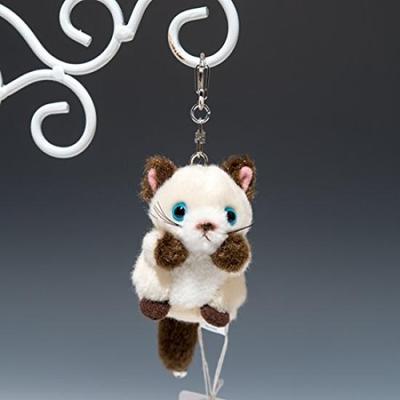 Takenoko Mini Chaveiro Infantil Gato Siamês Brinquedo de Pelúcia 48553