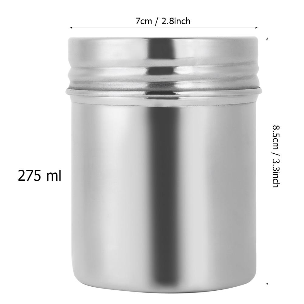 275ml 400ml Tea Jar 304 Stainless Steel Sealed Storage Jar Portable Tea Coffee Beans Container for Home Kitchen Cafes Restaurant