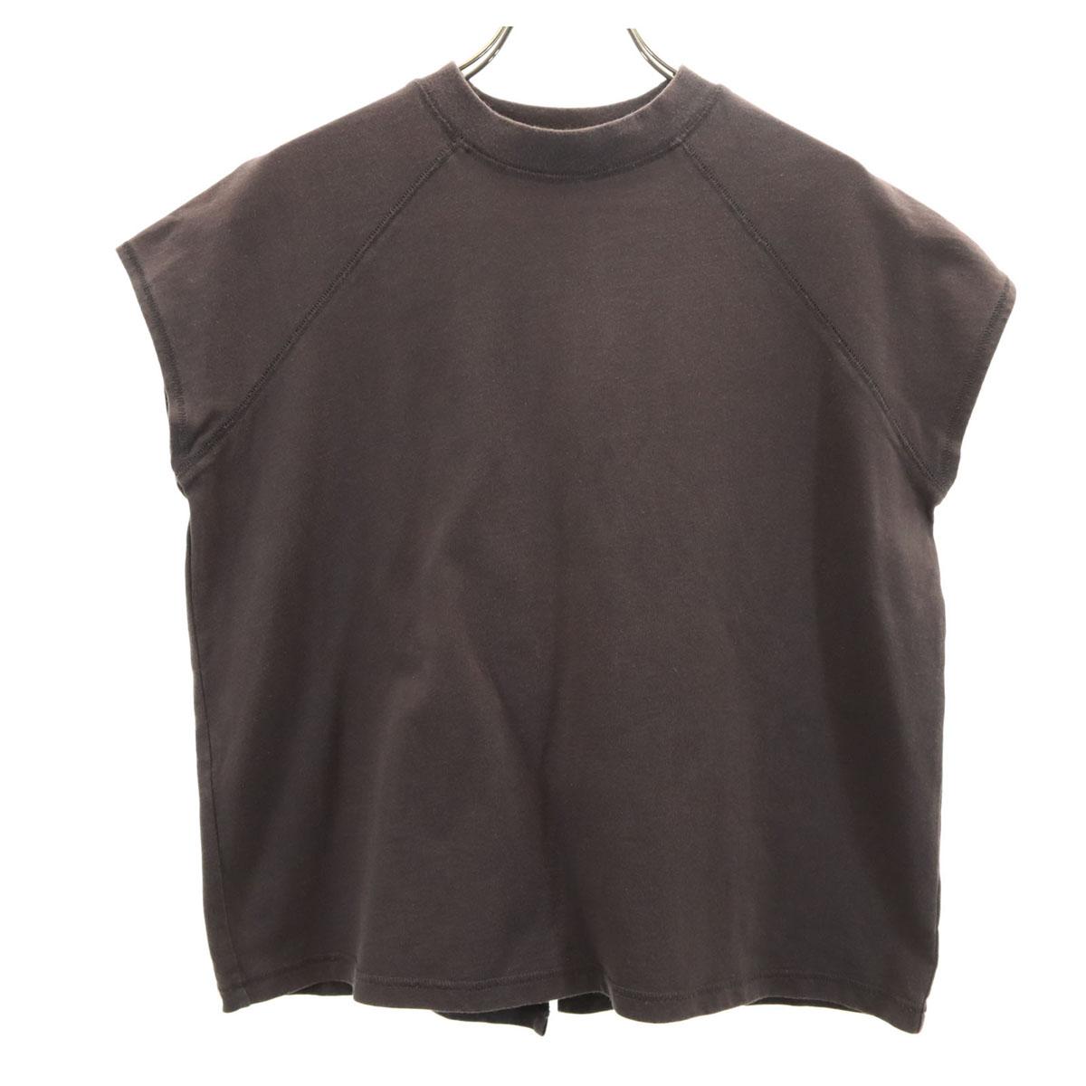 

SNIDEL French sleeve Washed Simple T-shirt F Brown Women Used