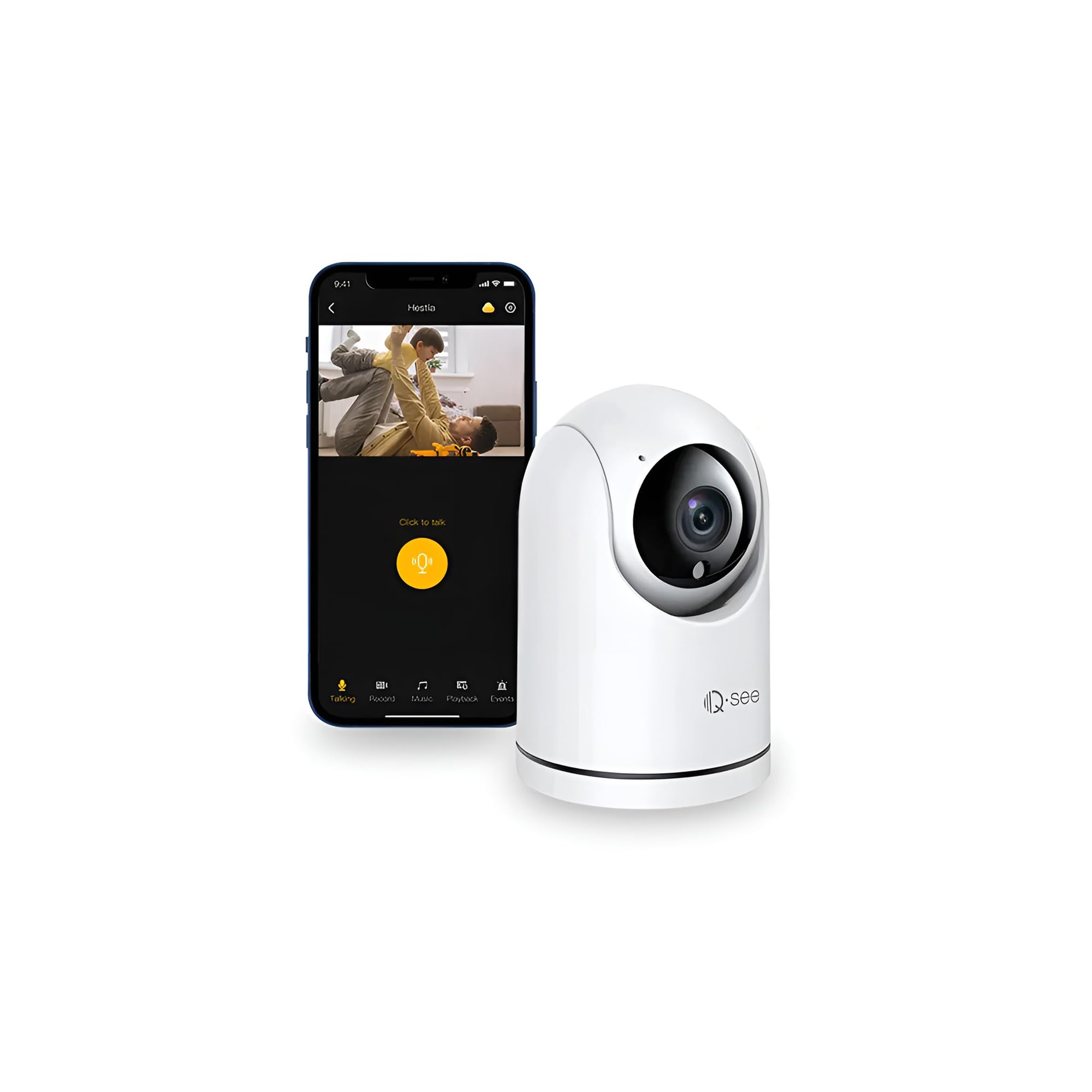 

Japanese WiFi Surveillance Camera for Indoor App Pet Auto Security Hestia [Official distributor] Q-see Use, Controlled, Camera, Tracking/Two-Way Talk, білий