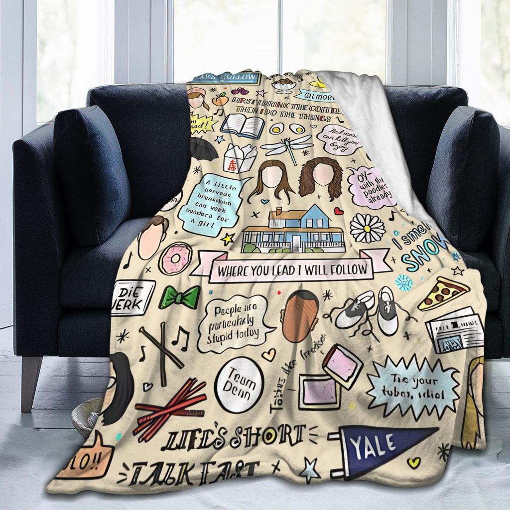 Gilmore Girls Blanket Coral Fleece Plush Textile Decor  Breathable Super Warm Throw Blanket for Home Couch Quilt