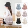 Schoolbag Backpack Women's Summer New Simple Versatile Large Capacity Textured College Student School Bag Temperament Woven Backpack