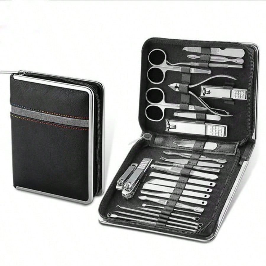 26-Piece Nail Art Kit Nail Scissors Set Nail File Nail Clipper Household Stainless Steel Nail Art Tool
