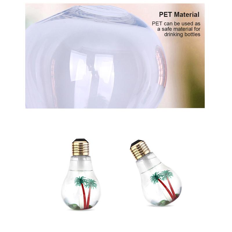 LED USB Light Bulb Humidifier Essential Oil Diffuser Atomiser Air Ultrasonic