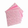 7pcs 25*25cm Cotton Fabric DIY Assorted Squares Pre Cut Bedding Suite Quarters Bundle (Pink)