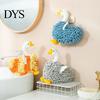 Kitchen And Bathroom Hand Towels Chenille Goose Towel, Soft Cute Fuzzy Hanging Towel for Absorbent Ball Kids Room Lovely Swan Design