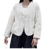 Autumn and winter short coat fur integrated Internet celebrity trend simple fashion imitation mink hair winter thickened top