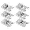 6pcs Presser Feet Stainless Steel Arc Rolled Hem Presser Foot for Household Sewing Machines