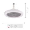Aromatherapy Ceiling Fan with LED Light E27 Base Remote Control Rotatable Silent Electric Fan for Kitchen Bedroom Living Room