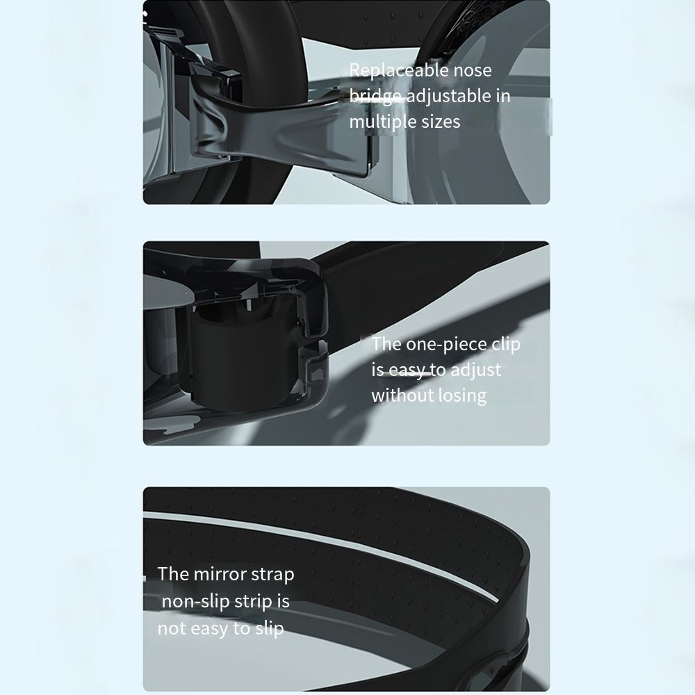 0~-9.0 Nearsighted Swim Eyewear Silicone Mirror Frame Diving Swimming Goggles Men