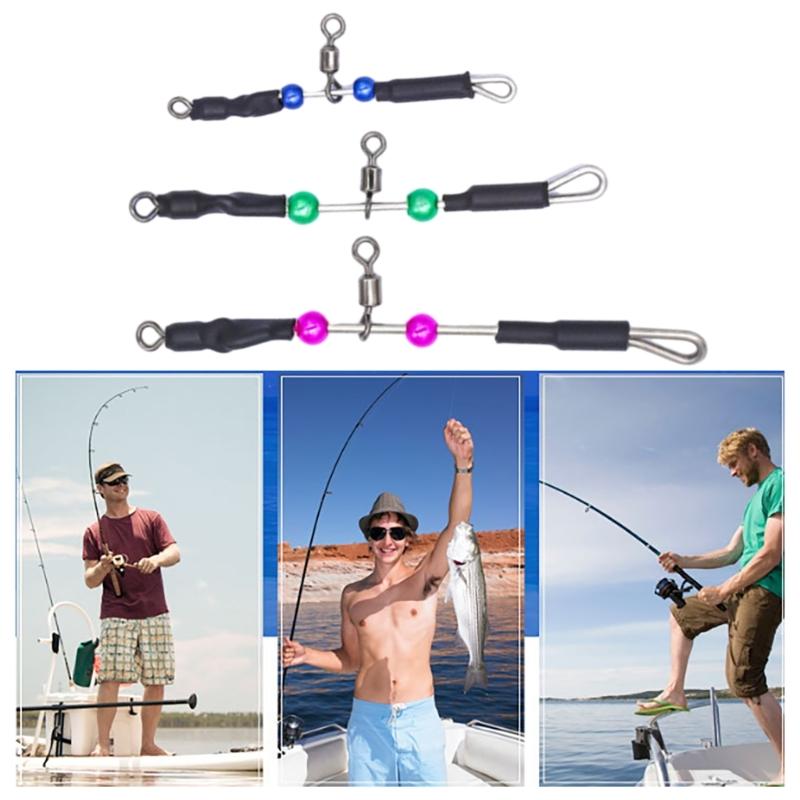 5Pcs Bearing Swivel Fishing Connector Fast Hook Fishing Accessories Easy to Use