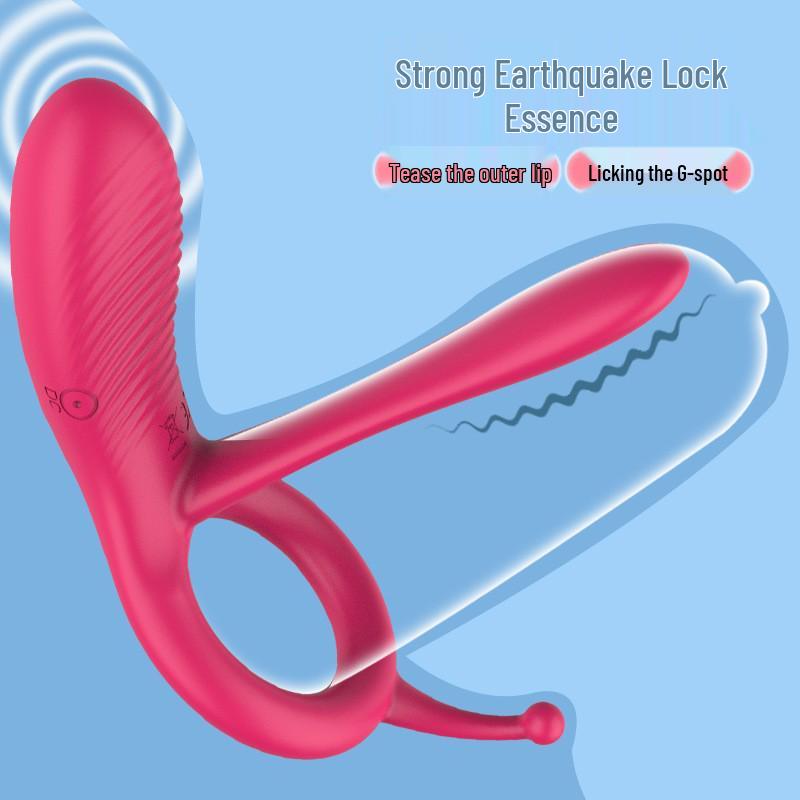 Yun Man Long Tongue Vibrating Silicone Remote Control Male Penis Ring