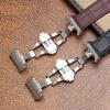 20mm 23mm High Quality Leather Watch Strap Suitable for Cartier Santos Strap Santos 100 Men's and Women's Folding Buckle2028