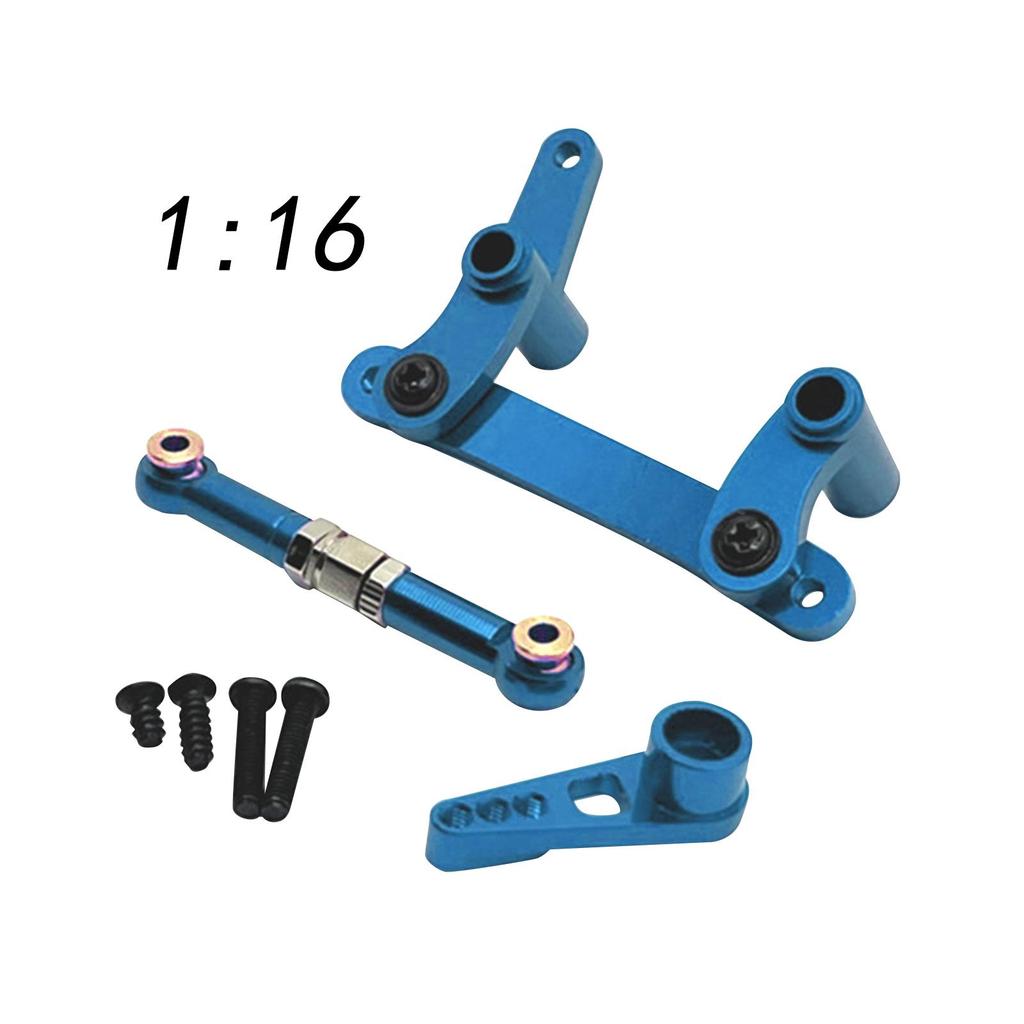 1/16 RC Car Steering Components RC Car Supplies DIY Accs Professional Assembling Replacement for 16102-q132B 16106 RC Vehicle