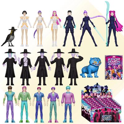 24pcs K-pop Demon Hunters Box Figure Toy Derpys Tiger Rumi Mira Zoey Sussy Figurine Doll For Fans Christmas Birthday Gift