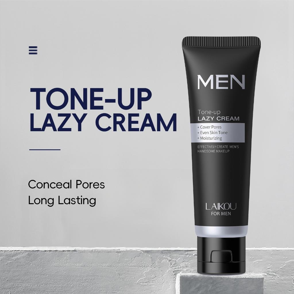 LAIKOU Men Tone-up Lazy Cream Revitalising Nourishing Makeup Concealer Long Lasting Skin Corrector 50g