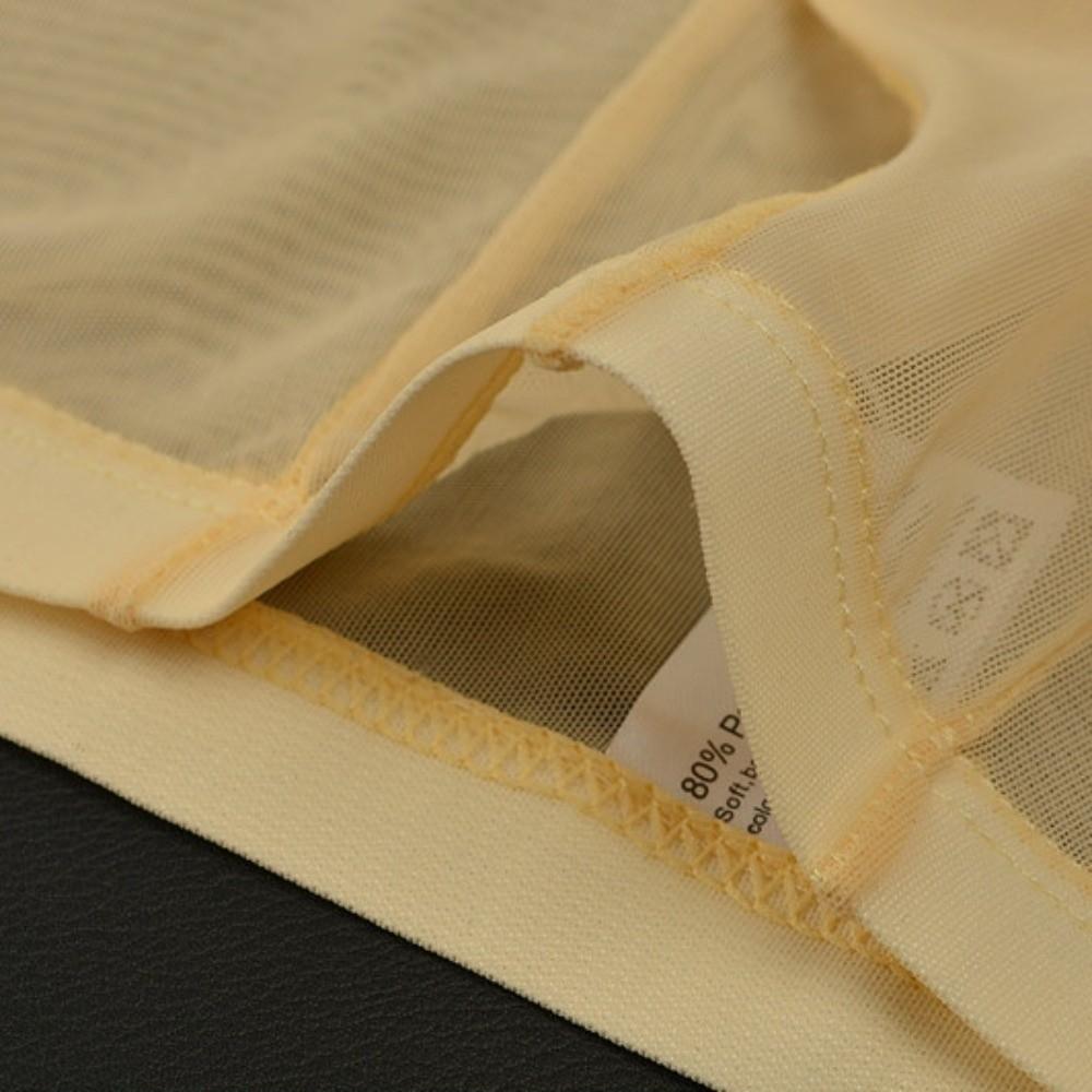 See-through Transparent Underpants U Convex Mesh Boxer Shorts Breathable Men's Pouch Briefs  Male